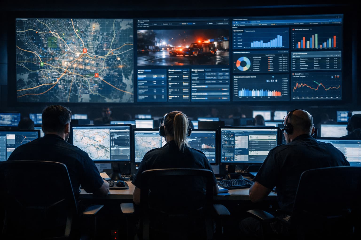 Fire service control room